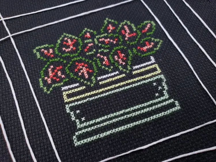 Photo of Lush Lines cross stitch pattern