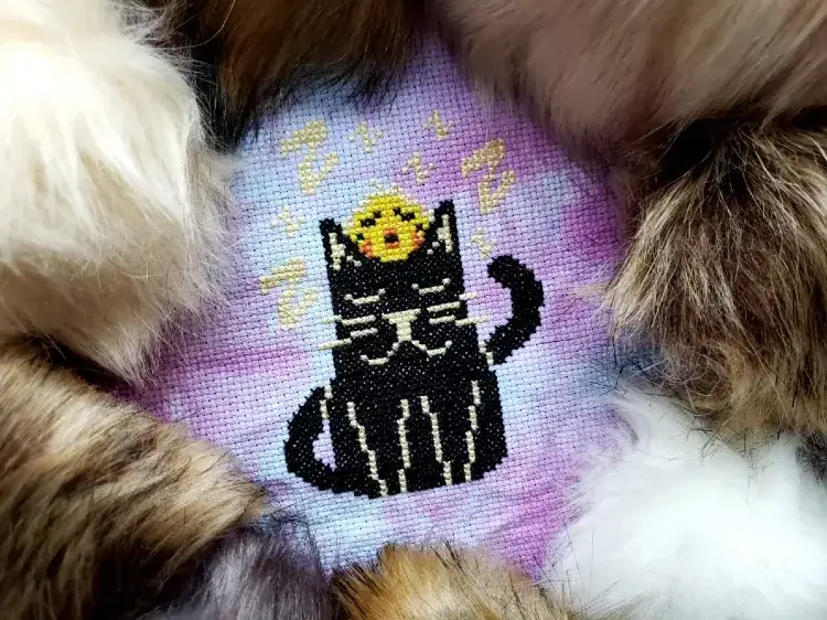 Photo of Nap time cross stitch pattern