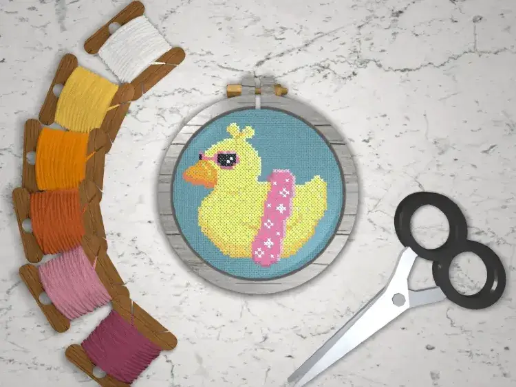 Photo of Quackitude cross stitch pattern