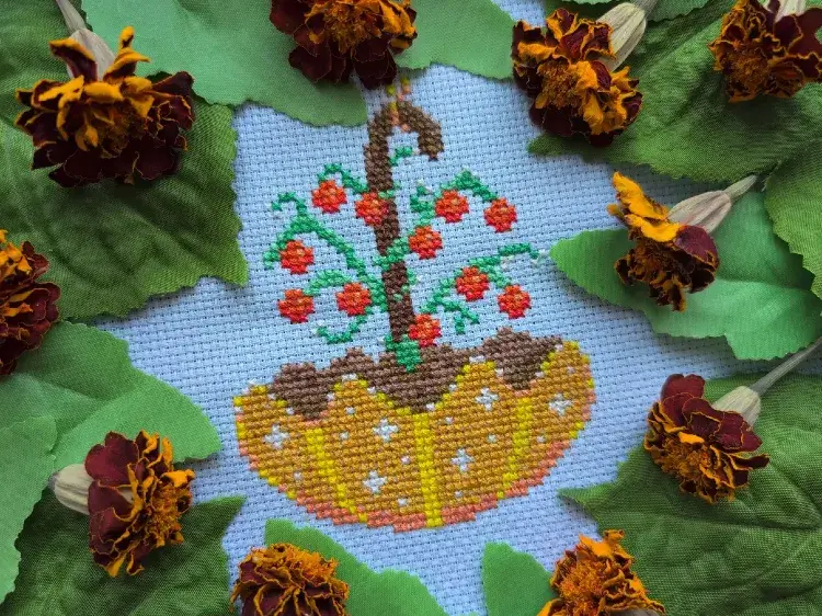 Photo of Rain or shine cross stitch pattern