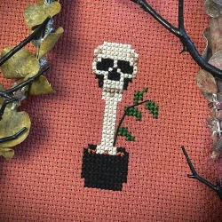 Photo of Bone Meal Plant cross stitch pattern
