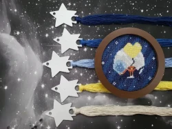 Photo of Fly Me to the Moon cross stitch pattern