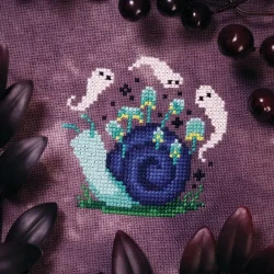 Photo of Night Snail cross stitch pattern