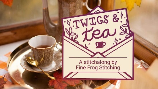 Picture of stitchalong Twigs and Tea by Fine Frog Stitching